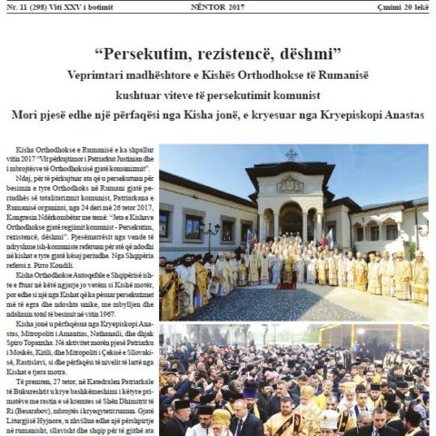 Doli në qarkullim gazeta “Ngjallja” e muajit Nëntor 2017