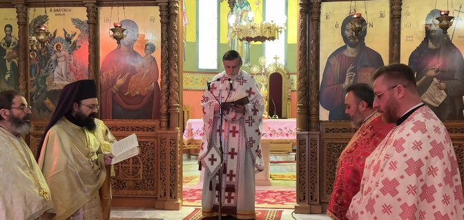Shërbesa e përshpirtjes në të 9-tat e jetëndërrimit të Fortlumturisë së Tij Kryepiskopit Anastas