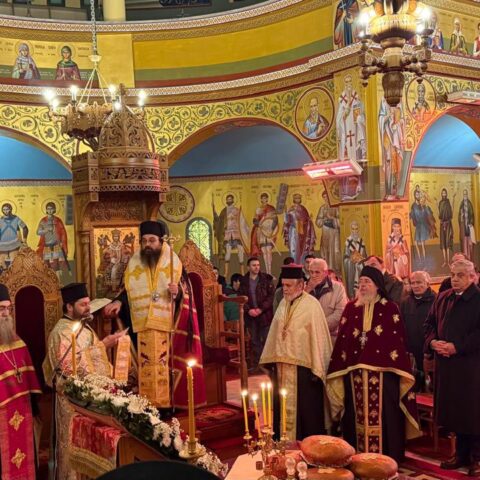 Mbrëmesorja e Madhe e Shën Anastas Persianit. Feston ditën e emrit Mitropoliti ynë, Anastasi.